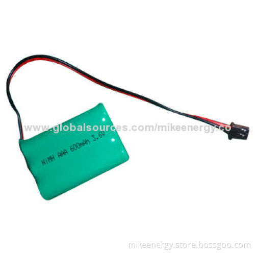 NiMH Battery Pack with 600mAh Capacity, Suitable for Mobile Phone